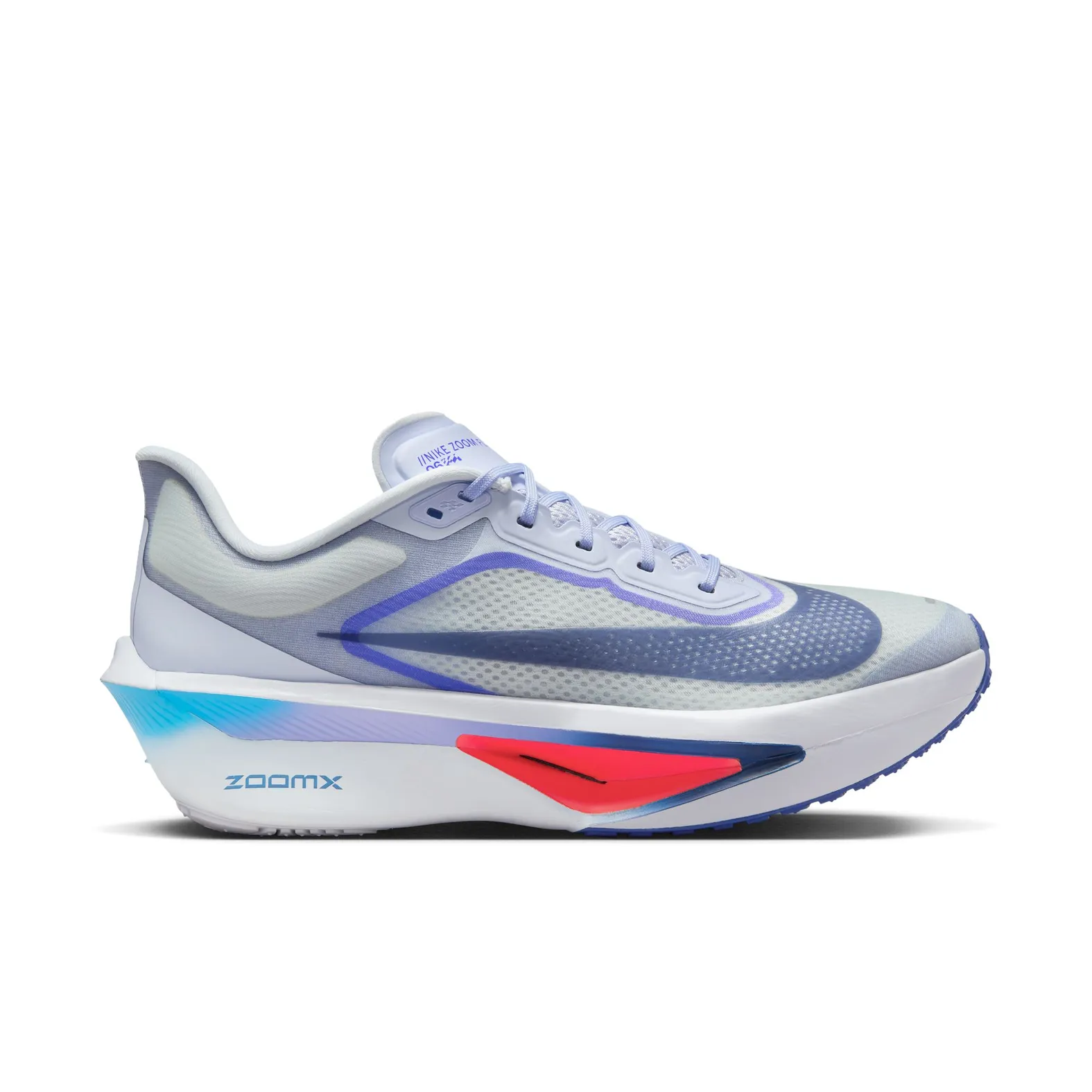 Nike ZoomX Men\'s Athletic Shoes - White and Blue Mens Nike ZoomX Vaporfly Next% 4 | 5k to Marathon Racing Shoe main image 3